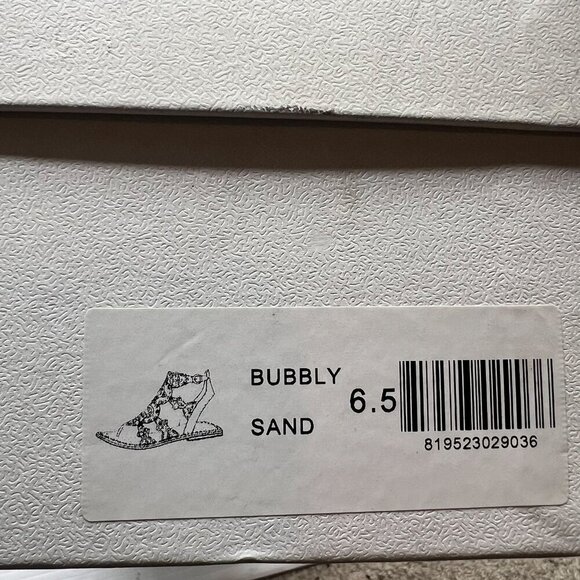 Cecelia New York Sand Bubbly Gladiator Studded Flat Sandals Size 6.5 NWB - Picture 9 of 11